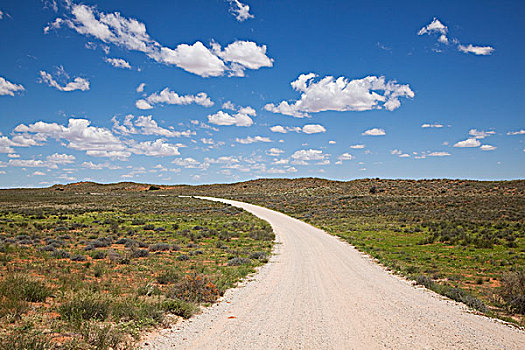 碎石路,卡拉哈里沙漠,北开普,南非