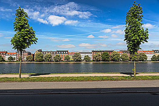 运河,哥本哈根,晴天,丹麦