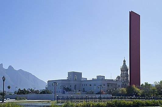 商业,灯塔,城市教堂,墨西哥