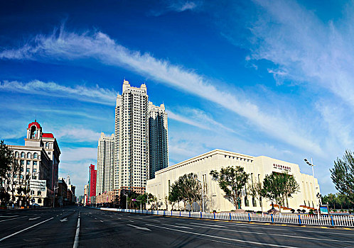 黑龙江省哈尔滨市街道商厦景观