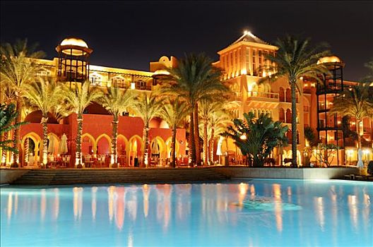 水池,度假酒店,埃及,非洲