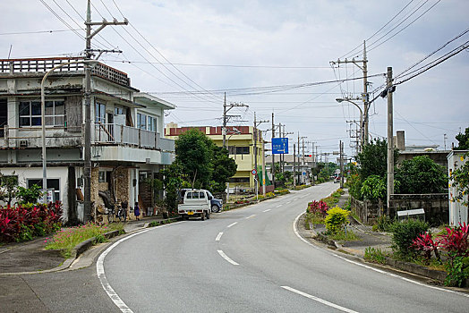 乡村,岛屿,冲绳,日本