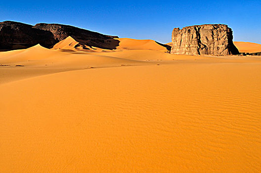 石头,排列,沙丘,塔西里,国家,公园,阿尔及利亚,撒哈拉沙漠,北非