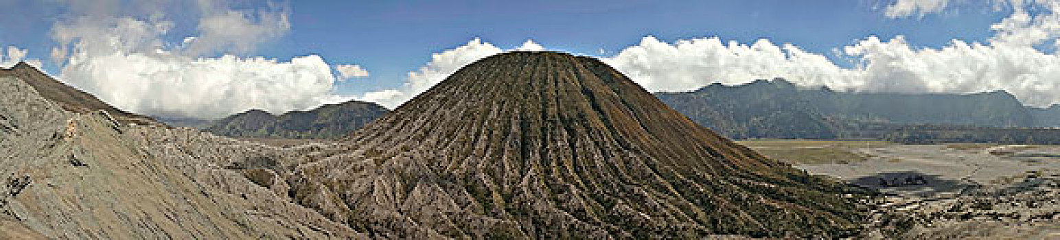 攀升,火山,国家公园,爪哇,印度尼西亚,亚洲