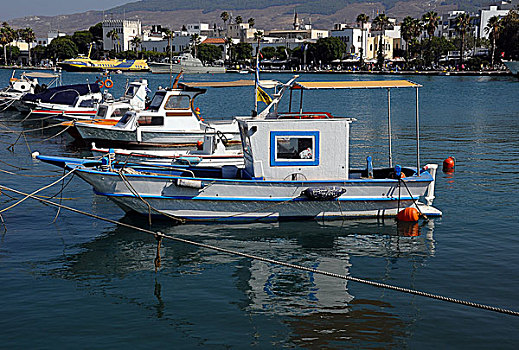 渔船,港口,岛屿,希腊,欧洲