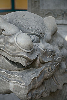 北京孔庙内的石兽