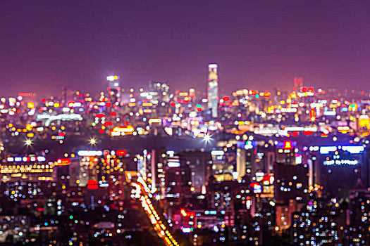 北京夜景俯瞰