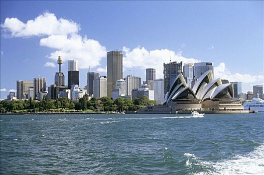 澳大利亚,悉尼,歌剧院,天际线