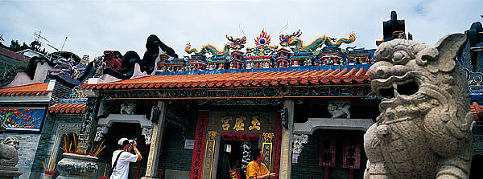 香港回归十周年图片展览长洲北帝庙