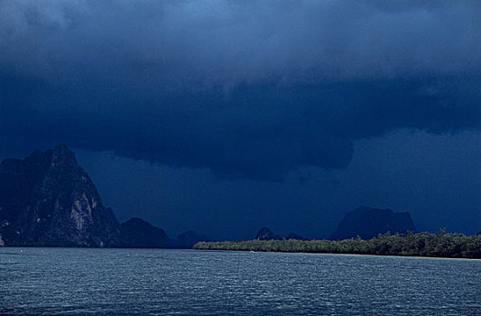 泰国,国家公园,热带风暴