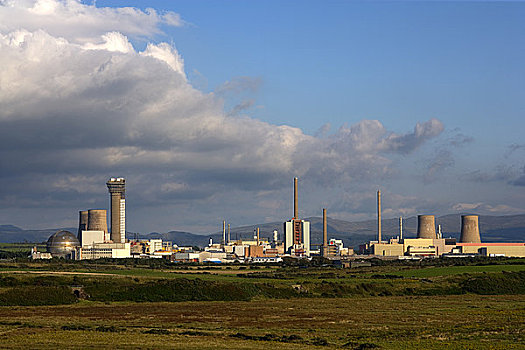 英格兰,坎布里亚,风景,核电站