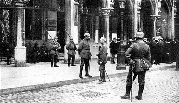 德国人,职业,布鲁塞尔,第一次世界大战