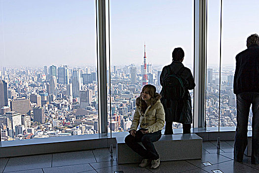 游客,山,东京,日本