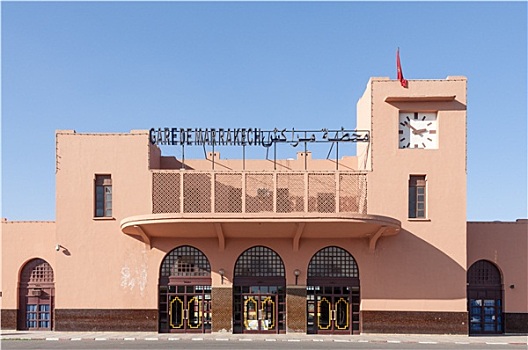 火车站,玛拉喀什,老,马拉喀什