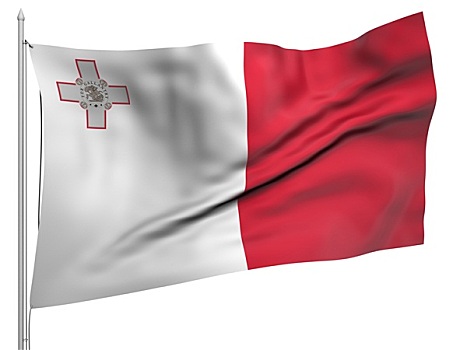 飞,旗帜,马耳他,国家