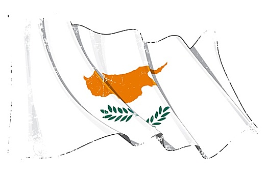 低劣,旗帜,塞浦路斯