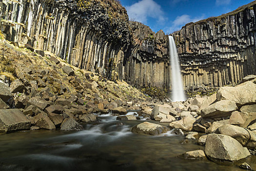冰岛,斯卡夫塔菲尔国家公园,环路,史瓦提瀑布