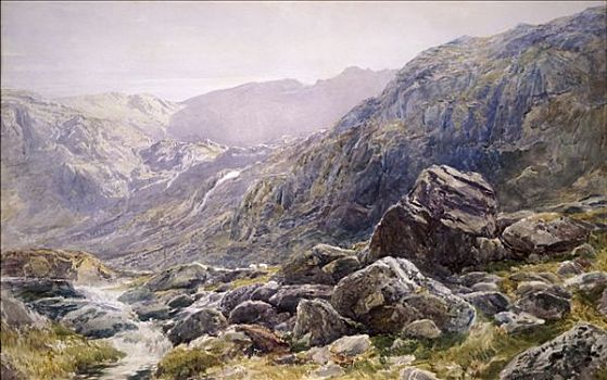格温内思郡,威尔士,1875年,艺术家
