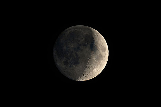 新月,风景,望远镜