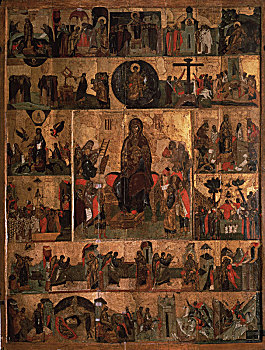 神圣,14世纪,艺术家,俄罗斯,象征