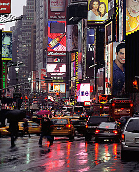 交通,时代广场,纽约,美国