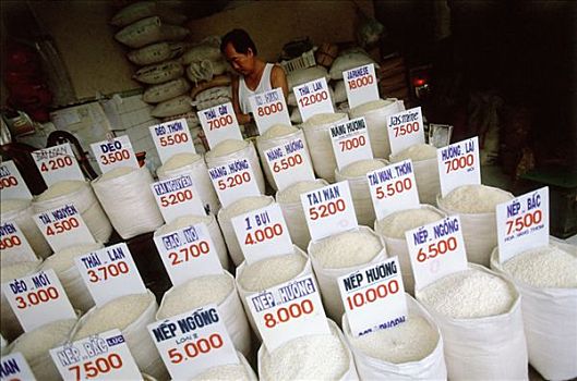越南,胡志明市,米饭,谷物,出售
