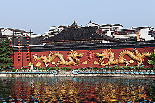 南京夫子庙的大照壁