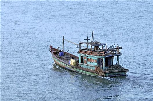 渔船,海上,越南,亚洲
