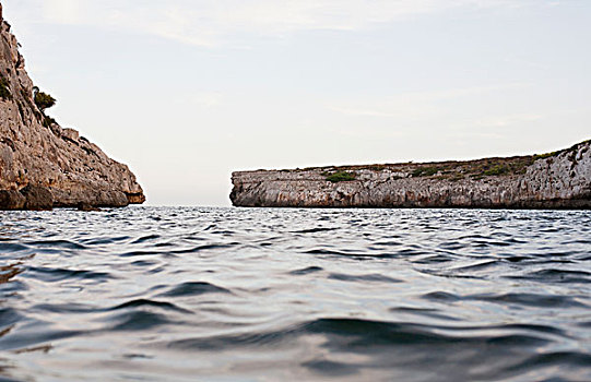 海洋,石头,马略卡岛,西班牙