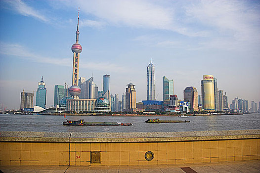 上海,天际线,东方明珠塔,中国