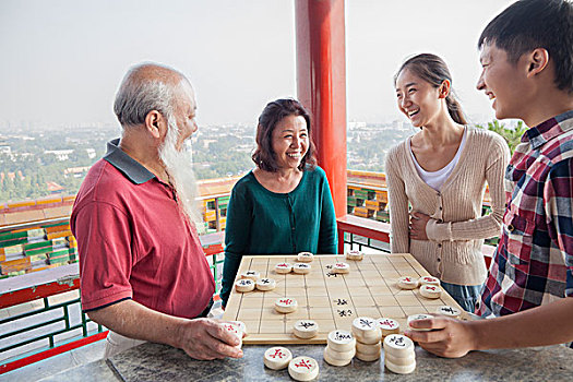 中国,玩,中国象棋