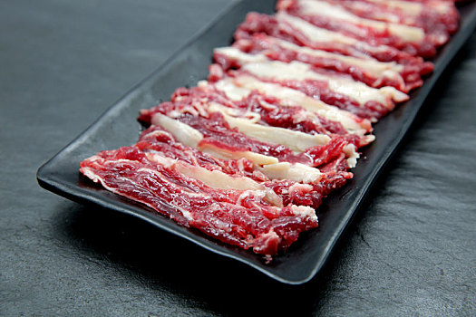 潮汕牛肉火锅手切牛肉热气牛肉,牛排,鲜黄牛肉