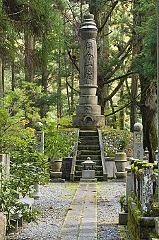 墓地,高野山,日本