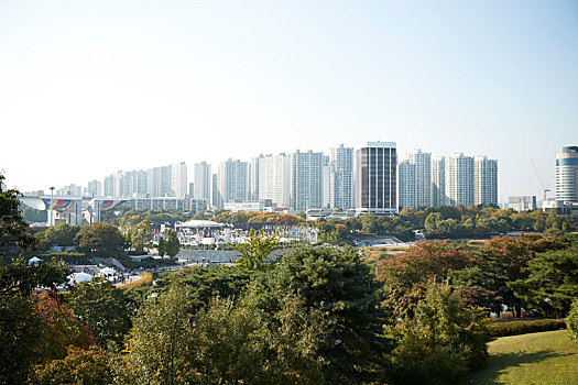 天际线,白天,国家公园,前景,首尔,韩国
