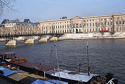 建筑,水岸,塞纳河,巴黎,法国
