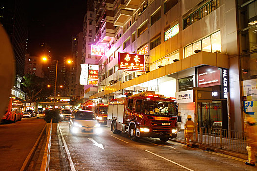 香港,車,消防車
