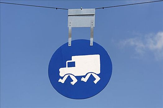 交通标志,象形图,卡车,驾驶,走,速度,荷兰