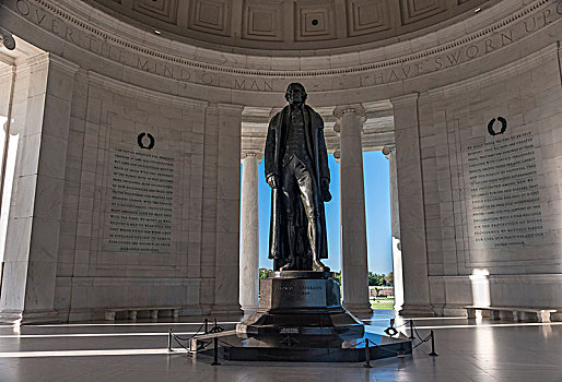 雕塑,杰斐逊,室内,杰佛逊纪念馆,国家广场,华盛顿特区