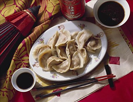 中国,小方饺,酱油