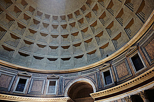 室内,圆顶,万神殿,罗马,拉齐奥,意大利
