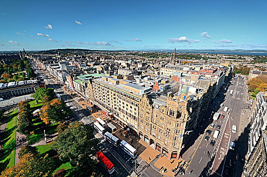 爱丁堡,城市,屋顶,街道,风景,历史,建筑,英国