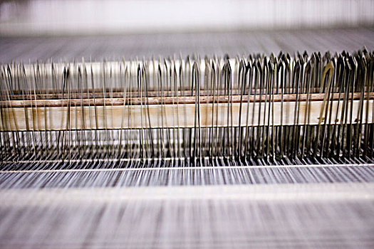 编织,工厂,线,织布机