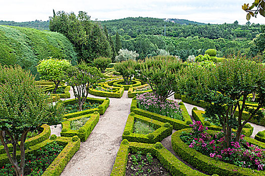 欧洲,葡萄牙,宫殿,正规花园