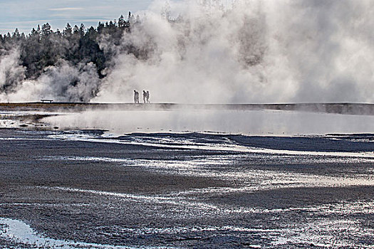 黄石火山温泉