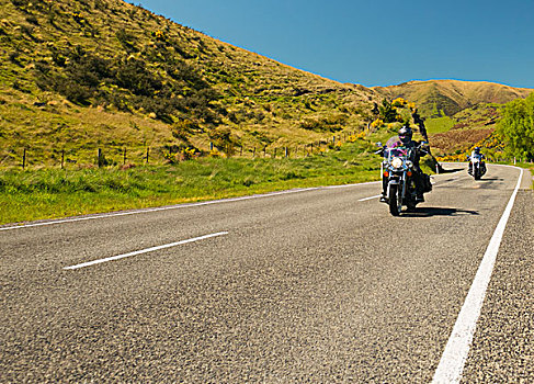 骑摩托,南岛,新西兰