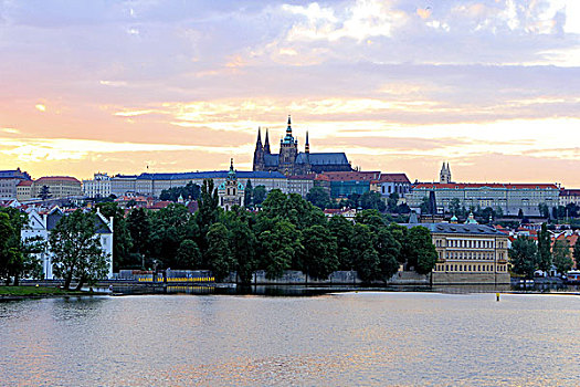 捷克共和国,布拉格,风景,布拉格城堡,桥