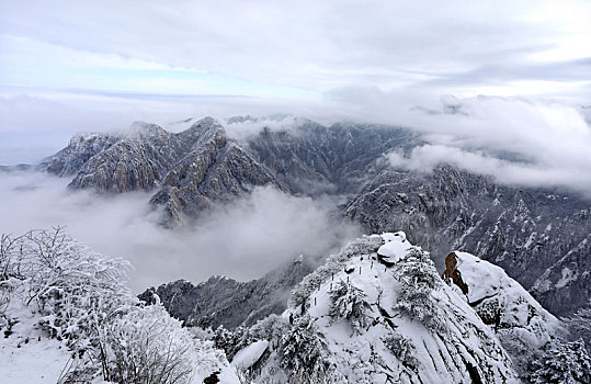 雪后华山宛如画