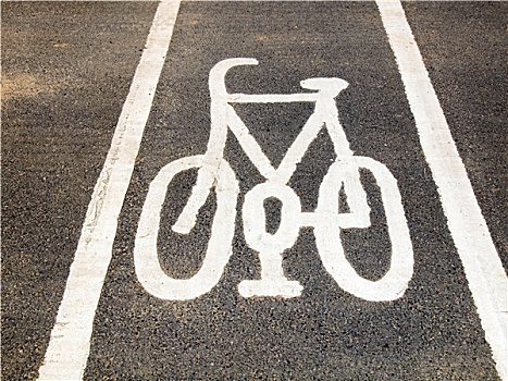 自行车道,标识