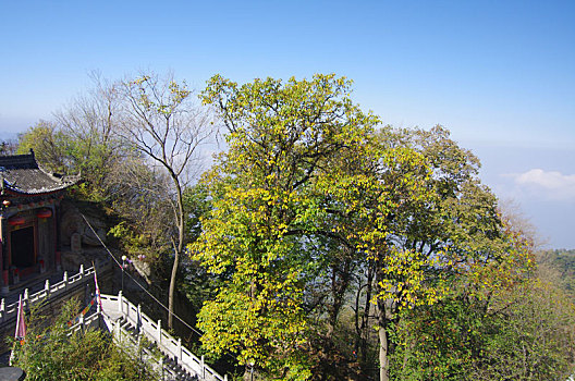 陕西西安秦岭南五台景区风光