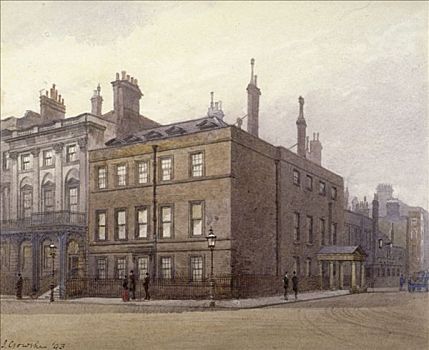 克利夫兰,房子,角,国王大街,威斯敏斯特,伦敦,1893年